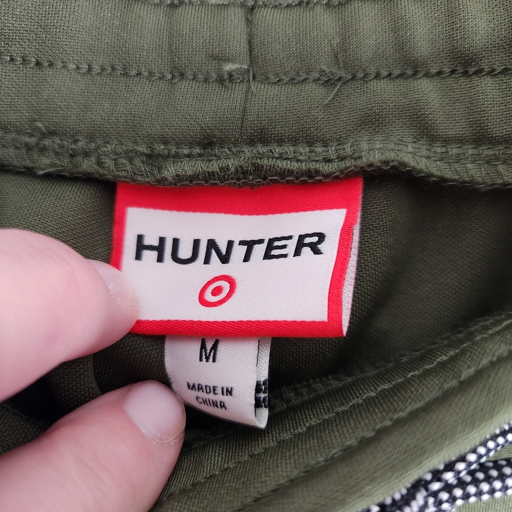 Hunter for Target womens Medium Green black jogger button pants - Picture 4 of 6